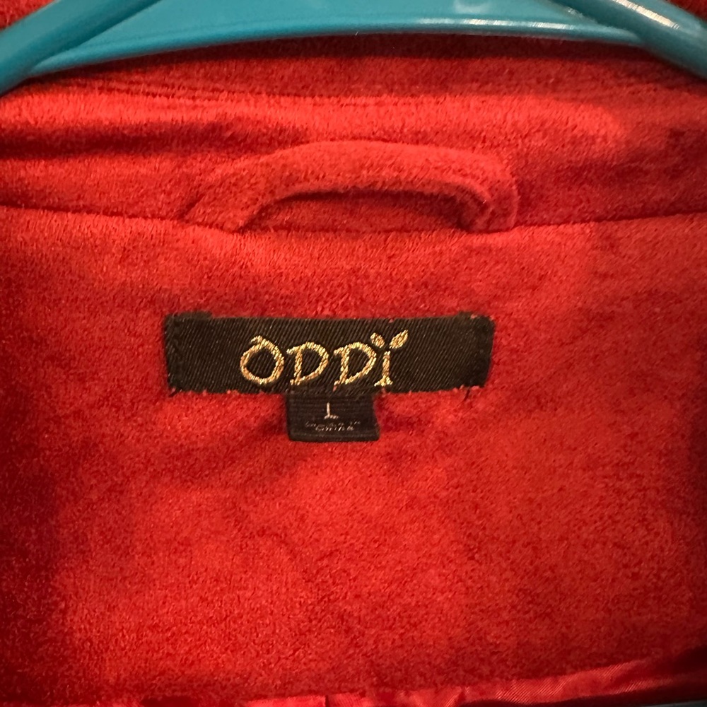 OddSuede Fringe Jacket - Red - Picture 3 of 4